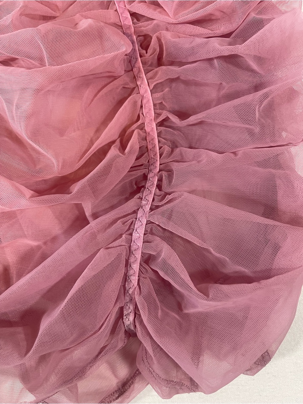 Auden Women’s Sheer Ruched Spaghetti Strap Chemise Sleepwear Mauve Size S -NWT - Picture 3 of 9